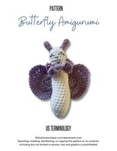 Load image into Gallery viewer, Crochet Pattern - Flutter the Butterfly Crochet Amigurumi Pattern
