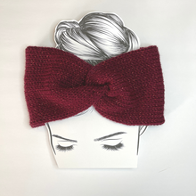 Load image into Gallery viewer, Ear Warmer - Deep Red Sparkle
