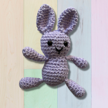 Load image into Gallery viewer, Lavender Crochet Bunny

