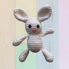 Load image into Gallery viewer, White Crochet Easter Bunny
