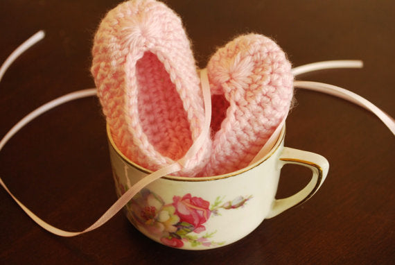 Crochet Ballerina Slippers