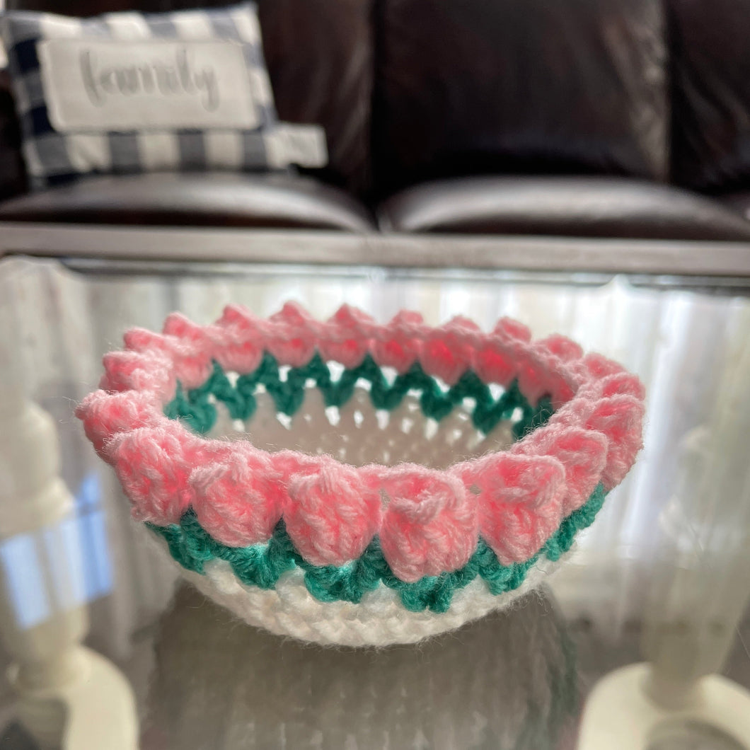Crochet Tulip Basket