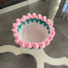 Load image into Gallery viewer, Crochet Tulip Basket
